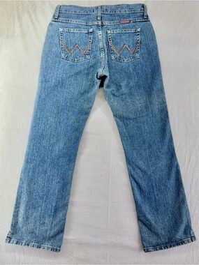 Wrangler Womens Cowgirl Bootcut Jeans Tag Size 7/8 30” Light  Western Riding